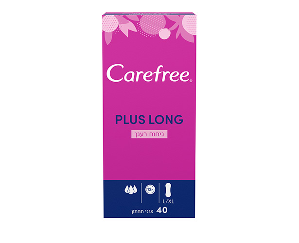  ניחוח עדין   ניחוח עדין Carefree<sup>®</sup> Plus Long